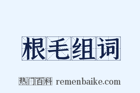 根毛组词是什么意思的图片